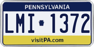 PA license plate LMI1372