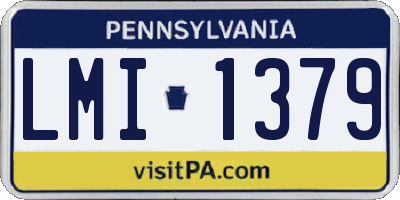 PA license plate LMI1379