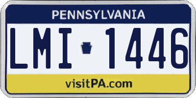 PA license plate LMI1446