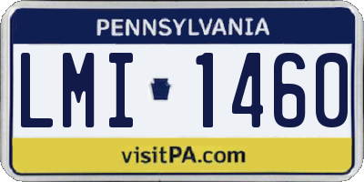 PA license plate LMI1460