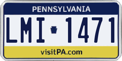 PA license plate LMI1471