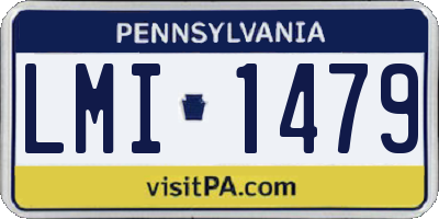 PA license plate LMI1479