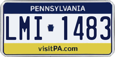 PA license plate LMI1483