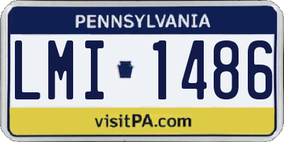 PA license plate LMI1486