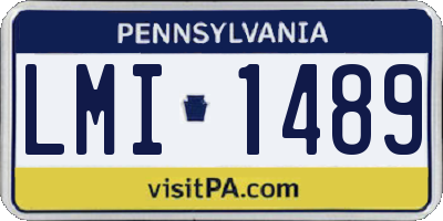 PA license plate LMI1489