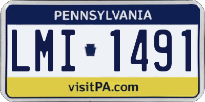 PA license plate LMI1491