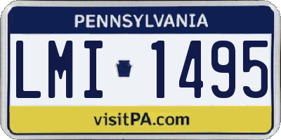 PA license plate LMI1495