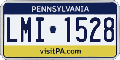 PA license plate LMI1528