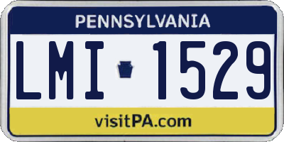 PA license plate LMI1529