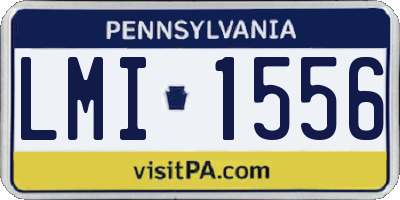 PA license plate LMI1556