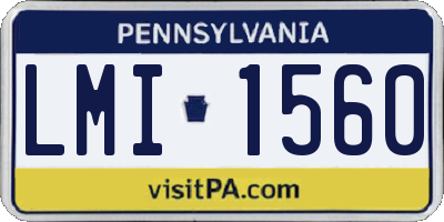 PA license plate LMI1560