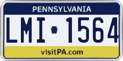 PA license plate LMI1564