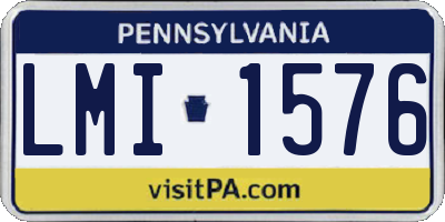 PA license plate LMI1576
