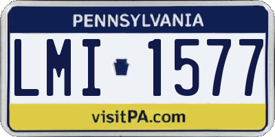 PA license plate LMI1577