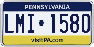 PA license plate LMI1580