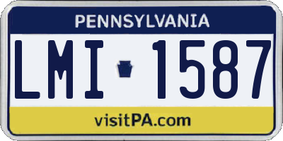 PA license plate LMI1587