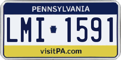 PA license plate LMI1591