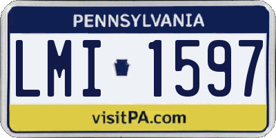 PA license plate LMI1597