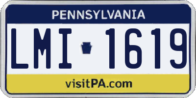 PA license plate LMI1619