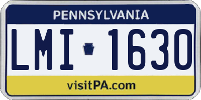PA license plate LMI1630