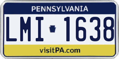PA license plate LMI1638