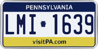 PA license plate LMI1639