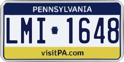 PA license plate LMI1648