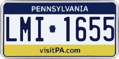 PA license plate LMI1655