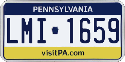 PA license plate LMI1659