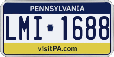 PA license plate LMI1688