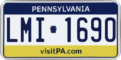 PA license plate LMI1690