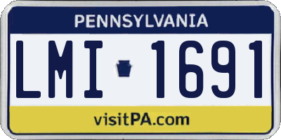 PA license plate LMI1691