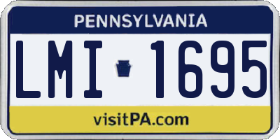 PA license plate LMI1695