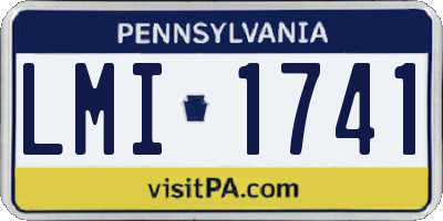 PA license plate LMI1741