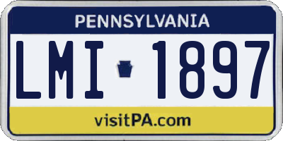 PA license plate LMI1897