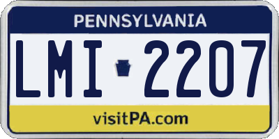 PA license plate LMI2207