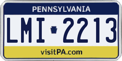 PA license plate LMI2213