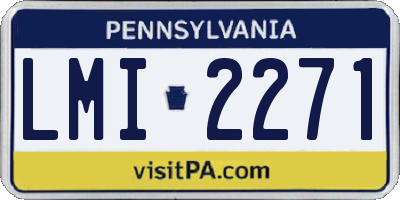 PA license plate LMI2271