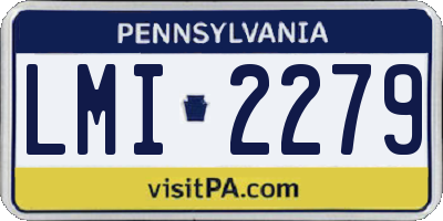 PA license plate LMI2279
