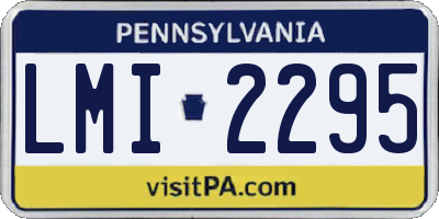 PA license plate LMI2295