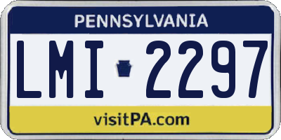 PA license plate LMI2297