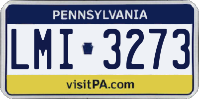 PA license plate LMI3273
