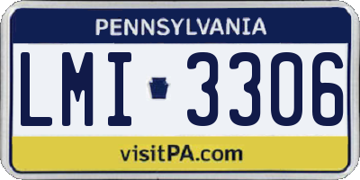 PA license plate LMI3306
