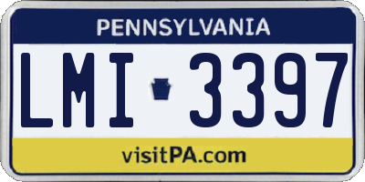 PA license plate LMI3397