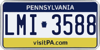 PA license plate LMI3588