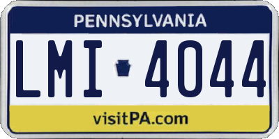 PA license plate LMI4044
