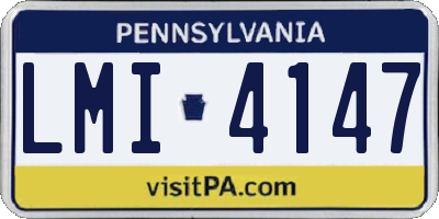 PA license plate LMI4147
