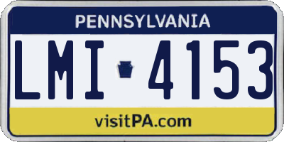 PA license plate LMI4153