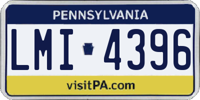 PA license plate LMI4396