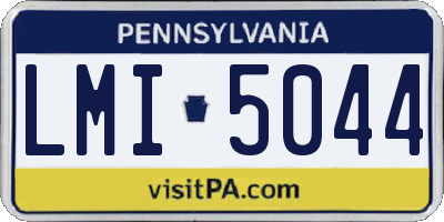PA license plate LMI5044